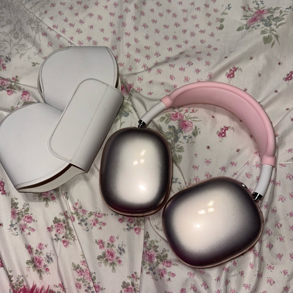 Apple Over-Ear Headphones - Pink and Silver